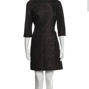Milly Black Long Sleeve Dress